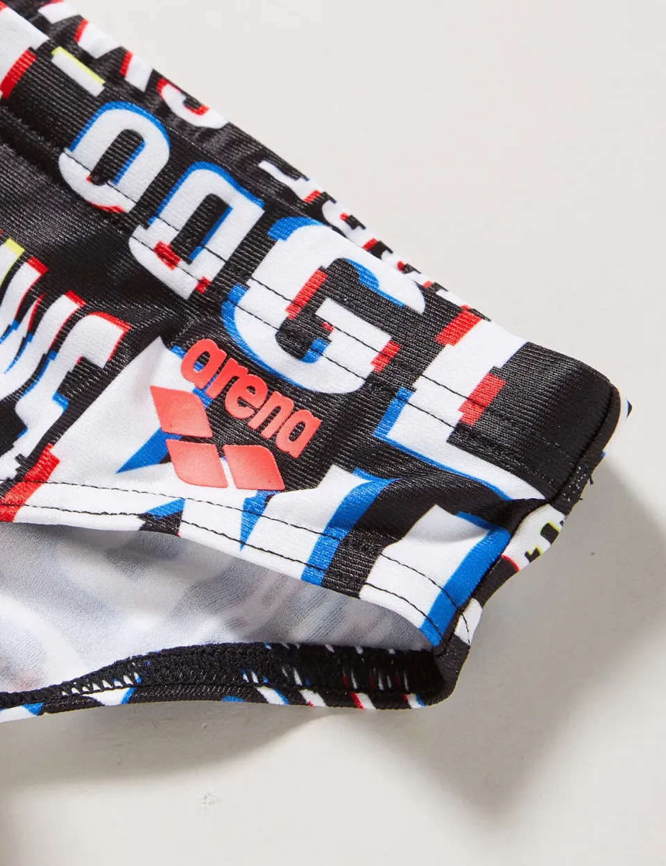 Arena Neon Glitch Jr Brief slip nuoto bambino nero 12-13 anni