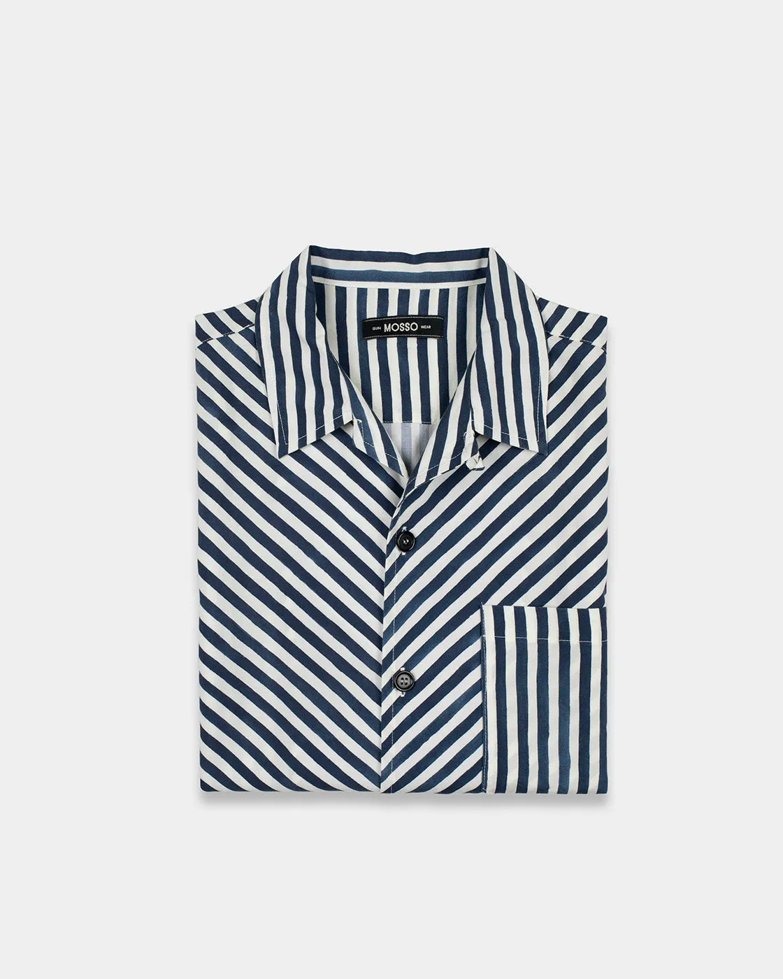 Mosso Sunwear Wave camicia blu manica corta