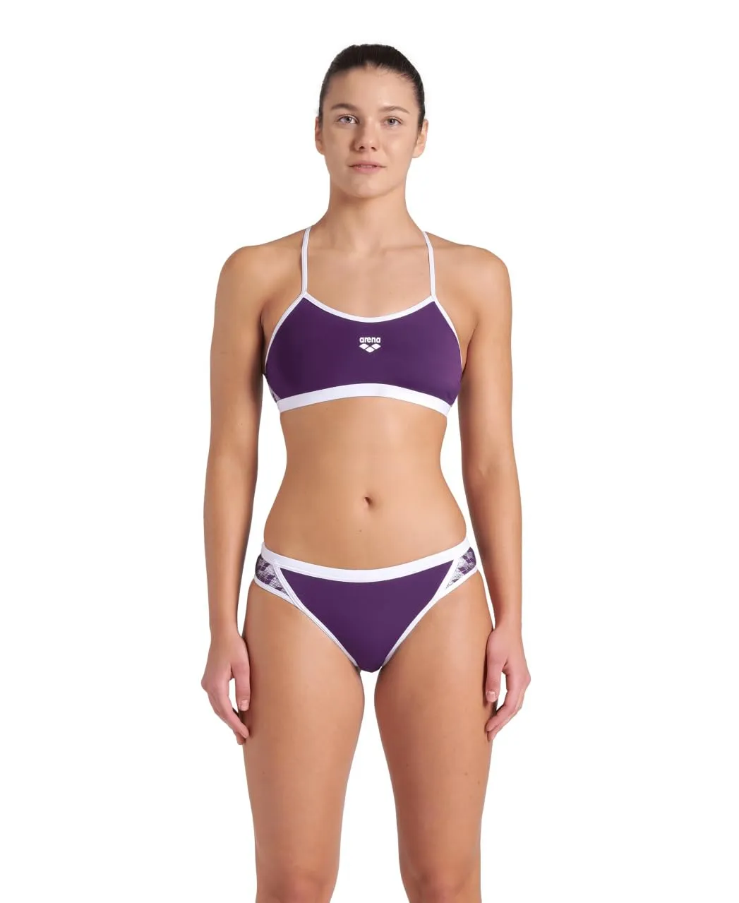 Arena Icone bikini donna Black-white due pezzi