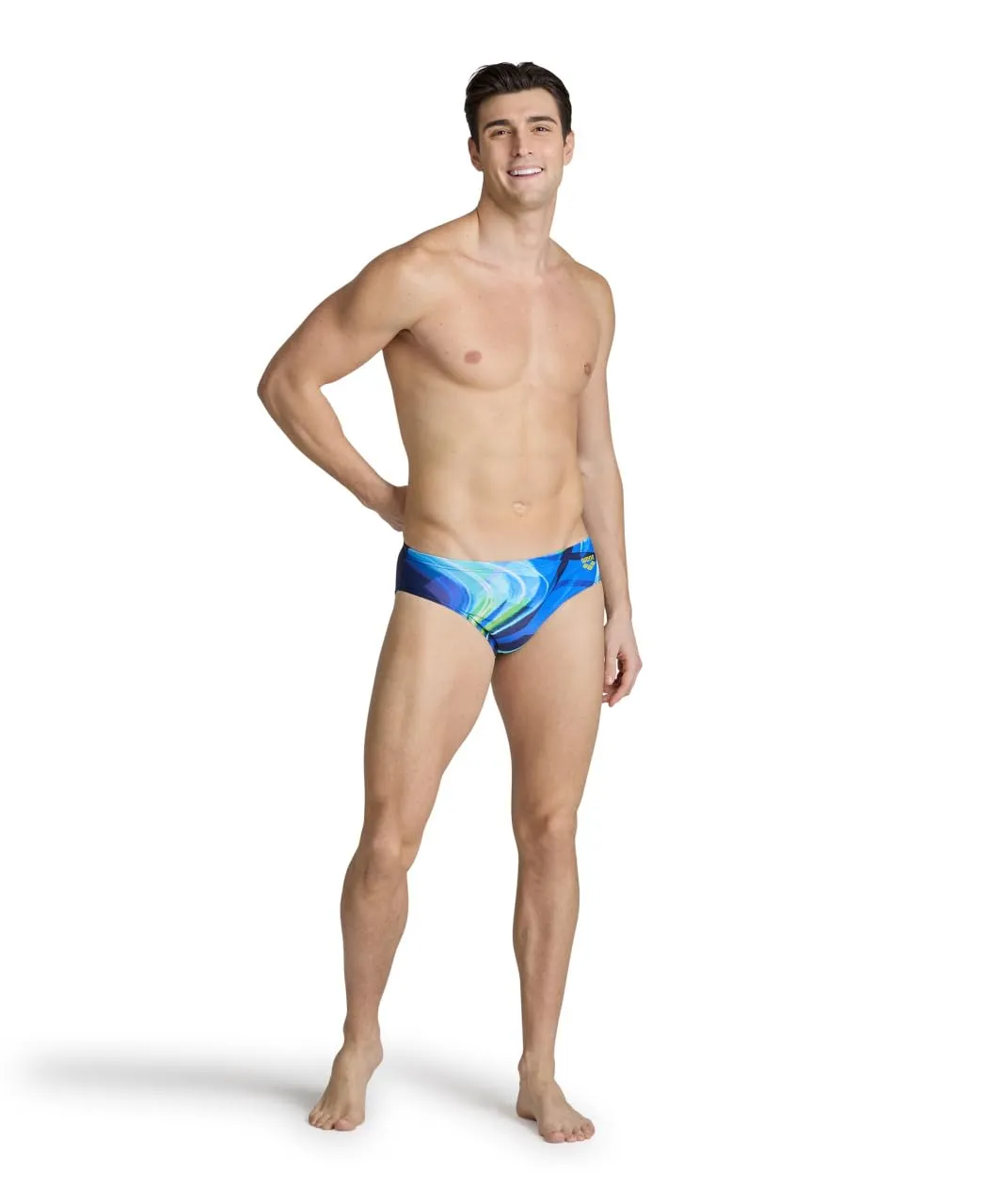 Arena Visual Waves slip uomo costume piscina 7cm