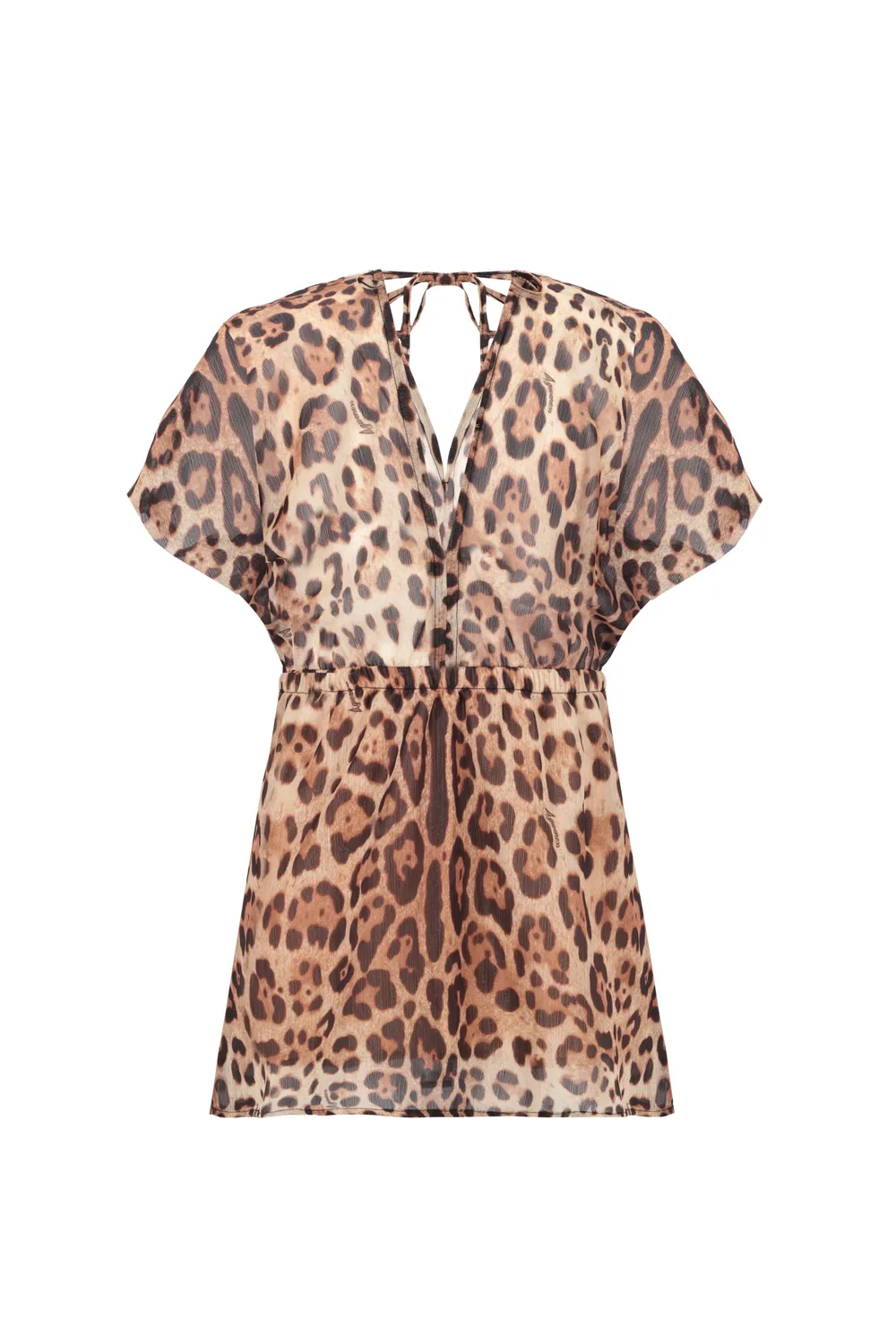 4 Giveness Abito Scollo V Manica 3/4 Georgette Fantasia Bimba