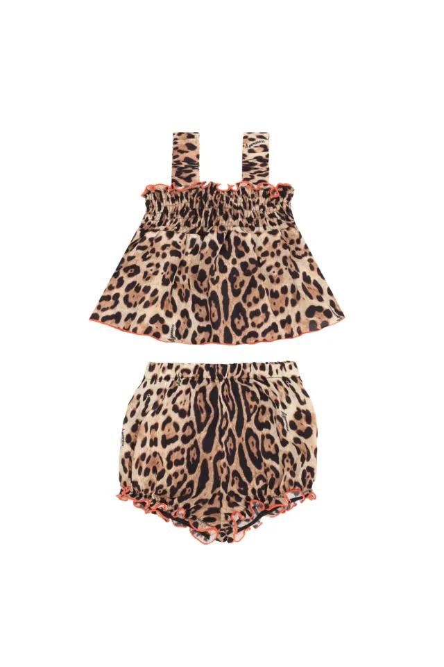 4 Giveness Leo Cherry completo neonata top shorts