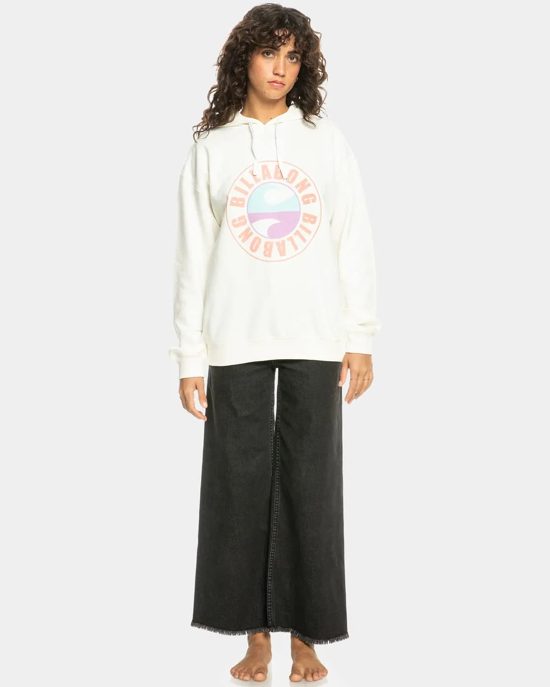 Billabong Graphic felpa pile cappuccio donna M ecologica