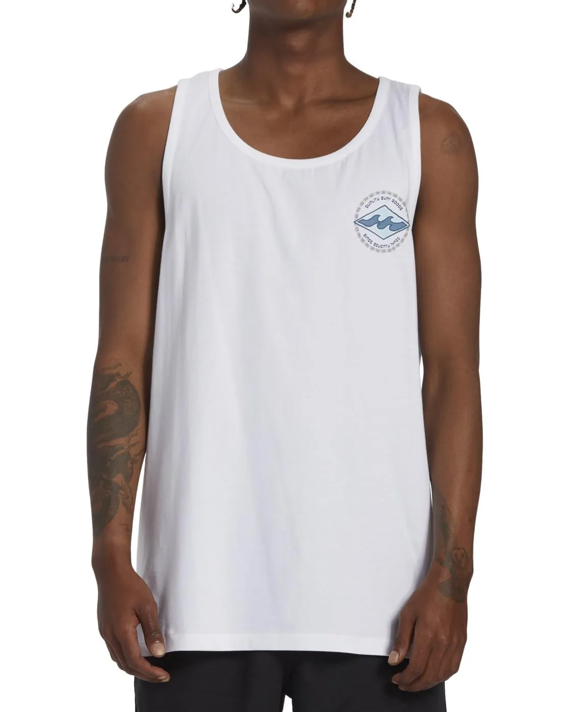Billabong Rotor Diamond t-shirt uomo bianca cotone