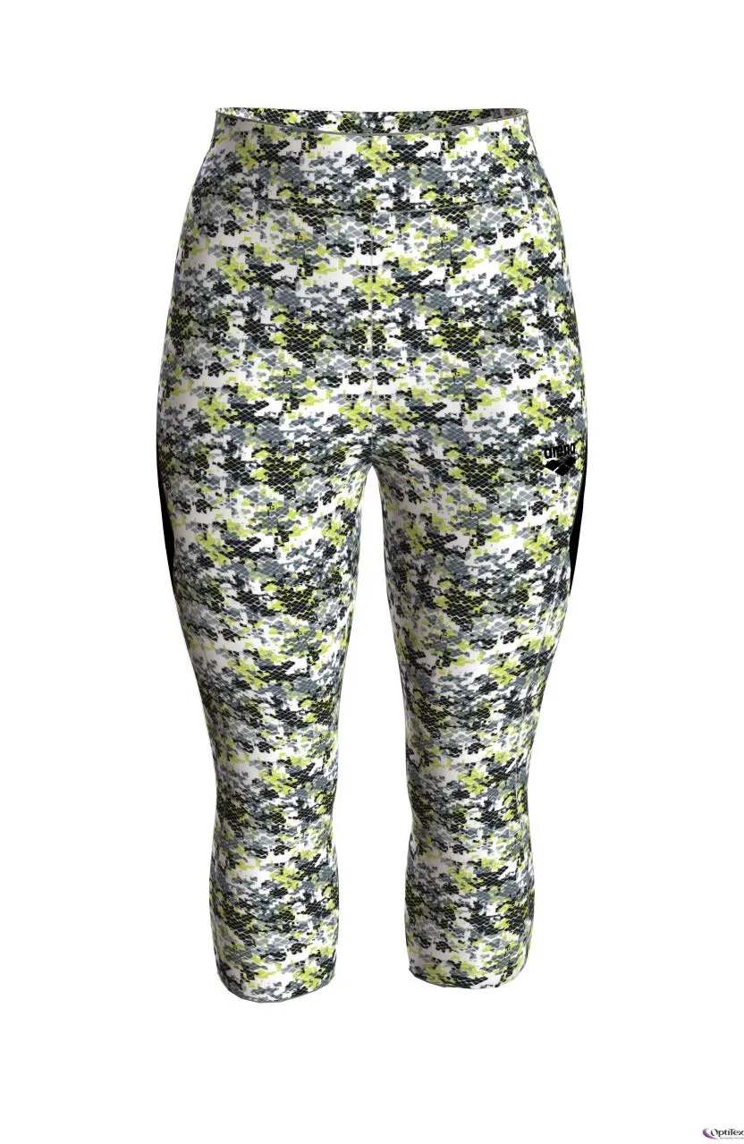 Arena Gym 3/4 leggings donna pinocchietto nero traspirante