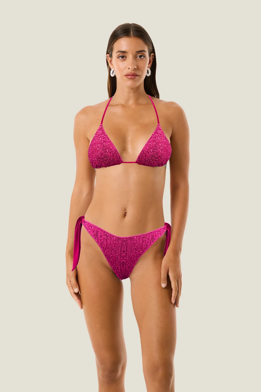 4 Giveness Marylin Pop Splash slip bikini paillettes laccetti