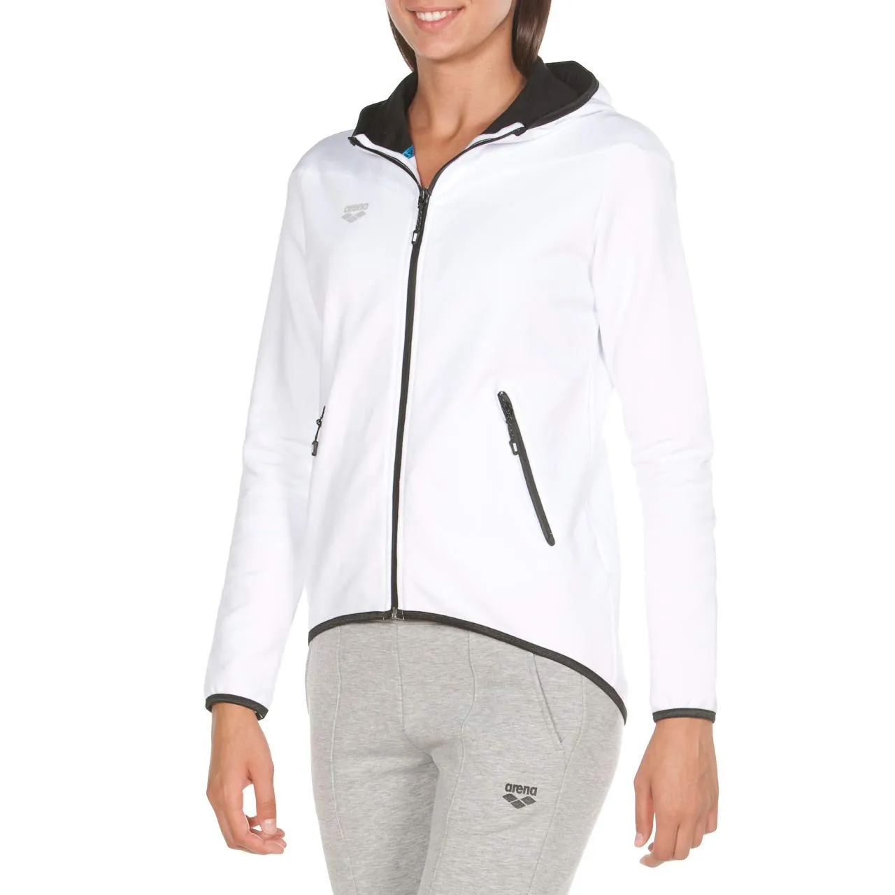 Arena W Gym Hooded F/Z Jacket giacca donna con zip calda