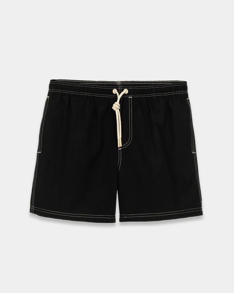 Mosso Sunwear boxer mare uomo nero goffrato