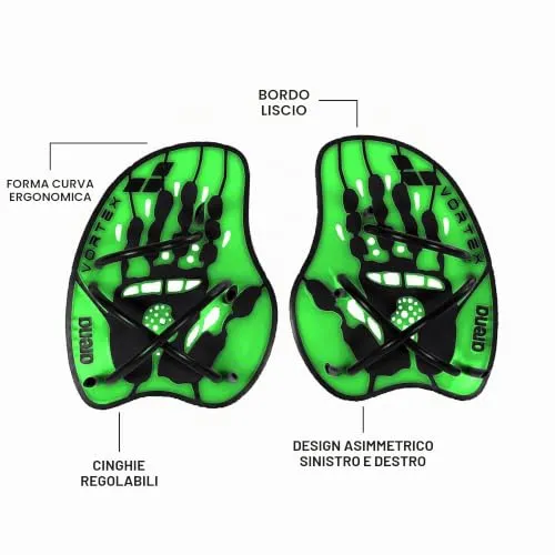 arena Vortex Hand Paddle palette nuoto tecnica forza