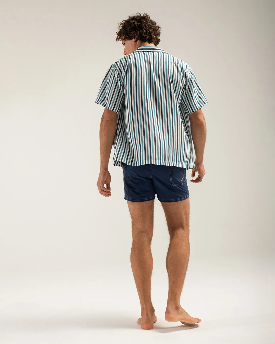 Mosso Sunwear Drift Blue Wave camicia maniche corte