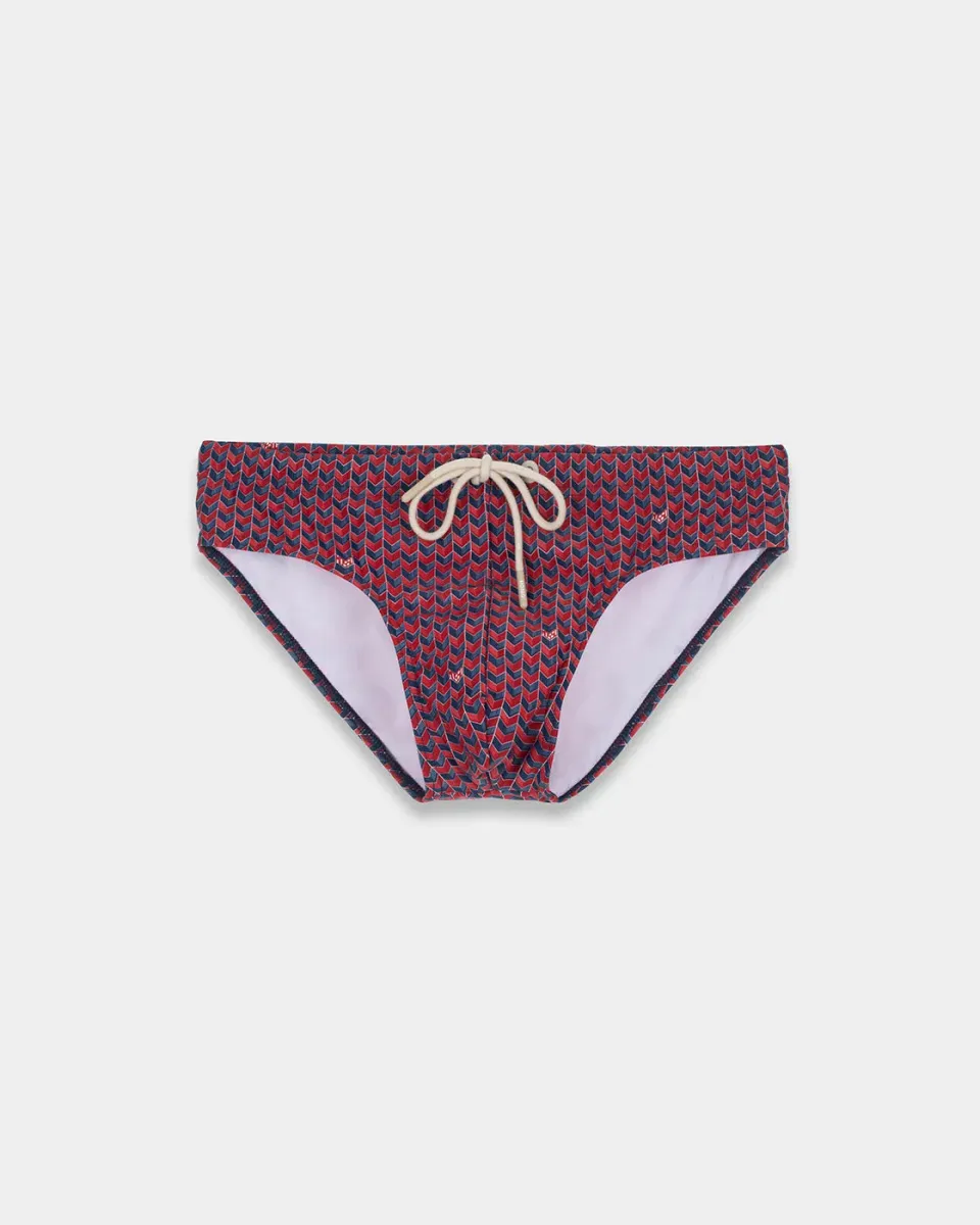 Mosso Sunwear Grains Red Grains slip mare rosso anti-cloro