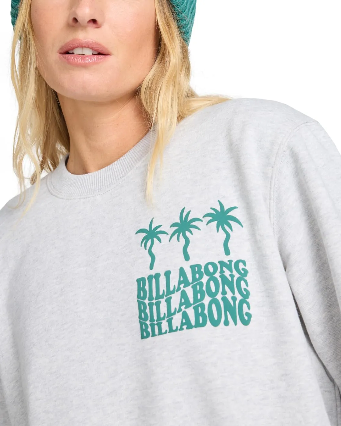 Billabong Family Tree felpa donna girocollo cotone