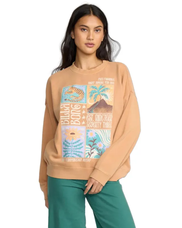 Billabong Echo Crew FLC felpa donna tracce di polvere