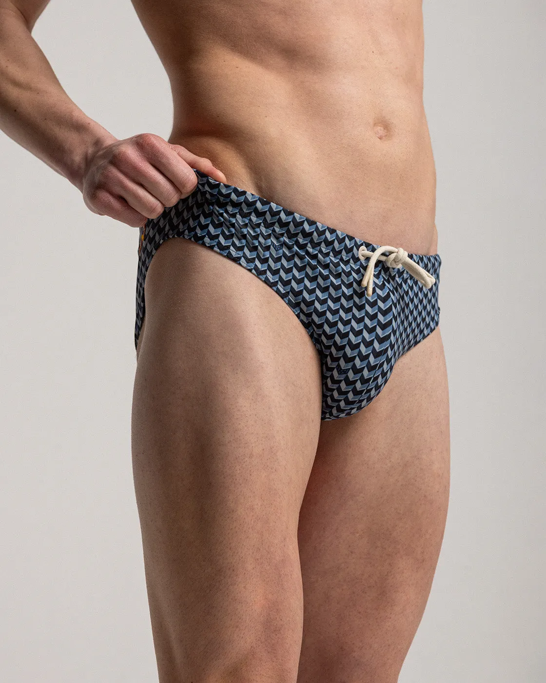 Mosso Sunwear Grains slip mare blu ECONYL