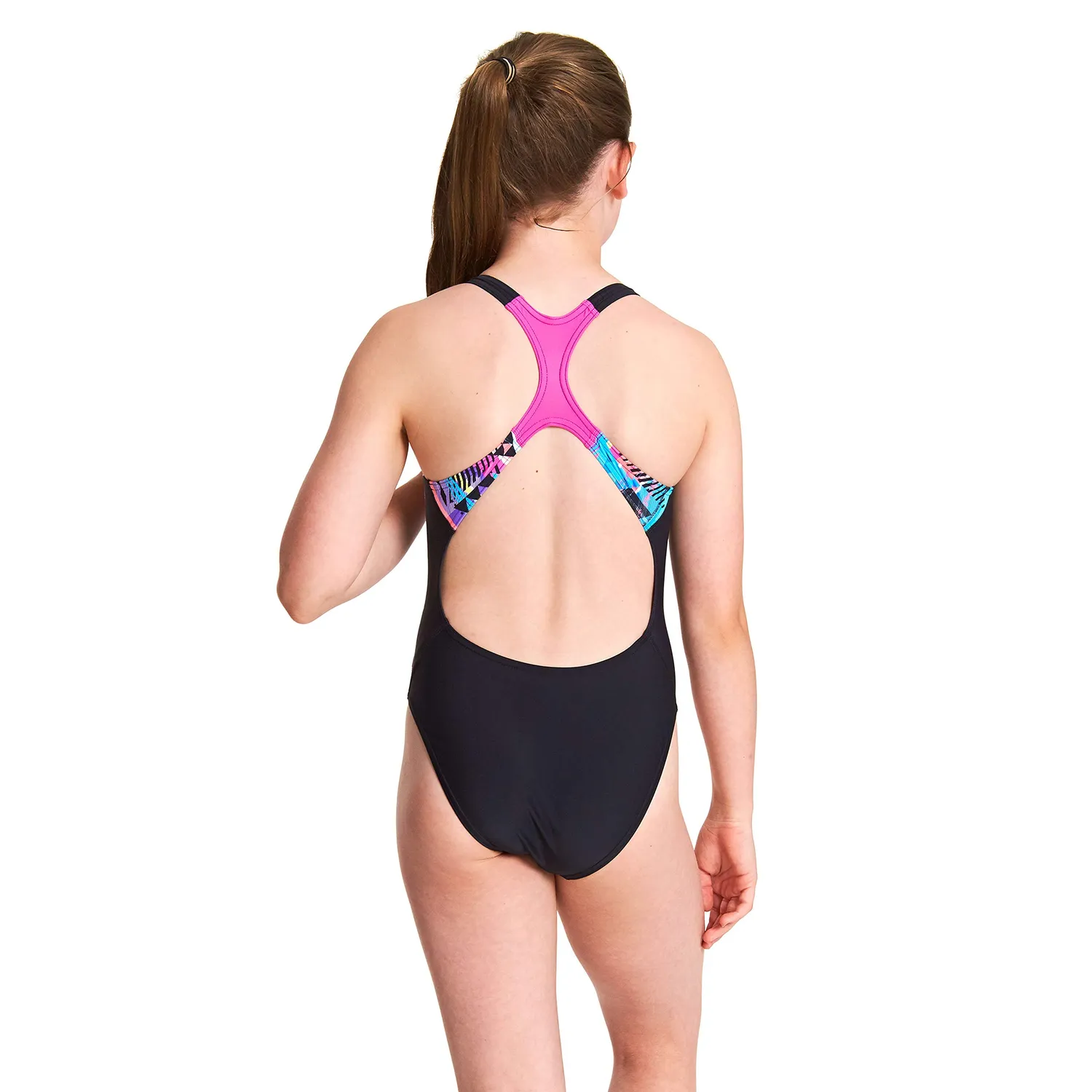 Zoggs Labrynth Rowleeback costume intero idrorepellente