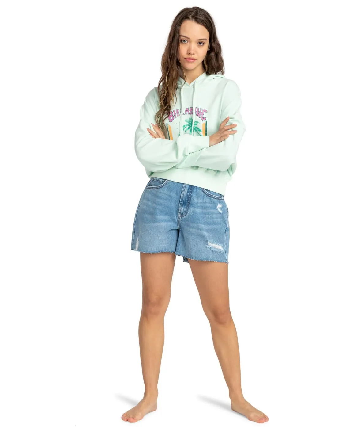 Billabong All Time Fleece felpa donna in cotone riciclato