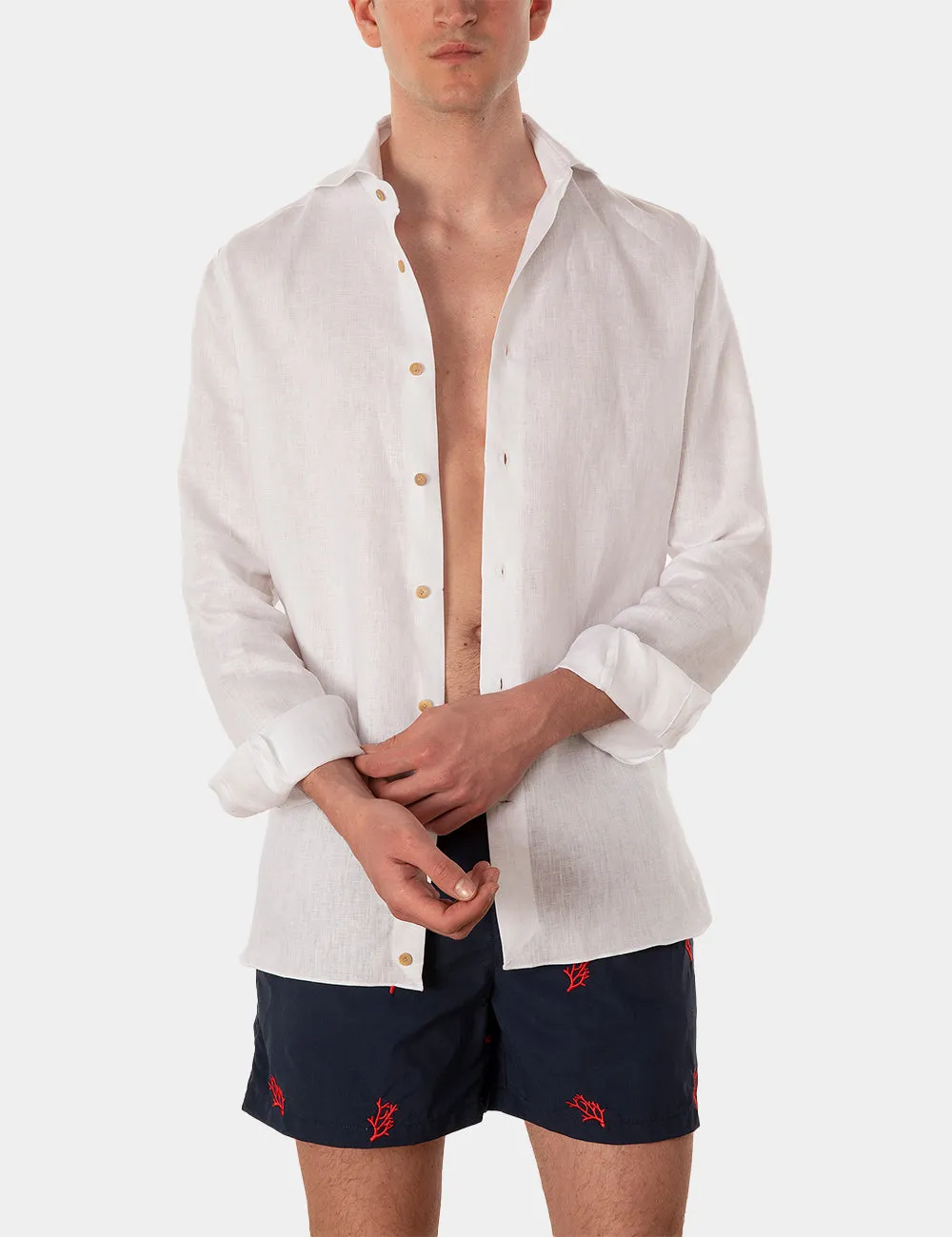 Ripa Ripa Elba Bianca camicia uomo bianca elegante
