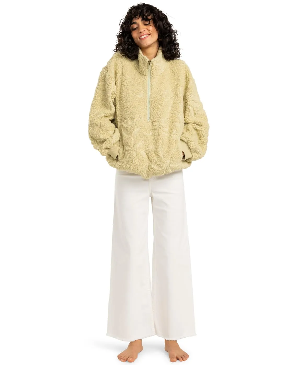 Billabong Time Off felpa donna mezza zip tasca