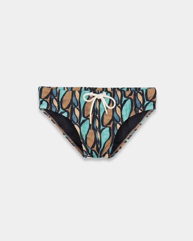 Mosso Sunwear Pesci slip mare marrone fantasia
