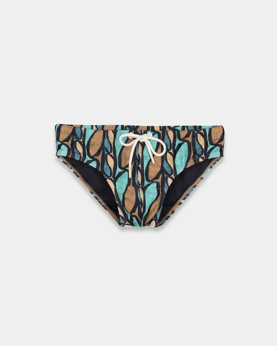 Mosso Sunwear Pesci slip mare marrone fantasia