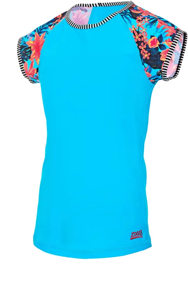 Zoggs Wunderlust maglia sole bimba manica corta anti-UV