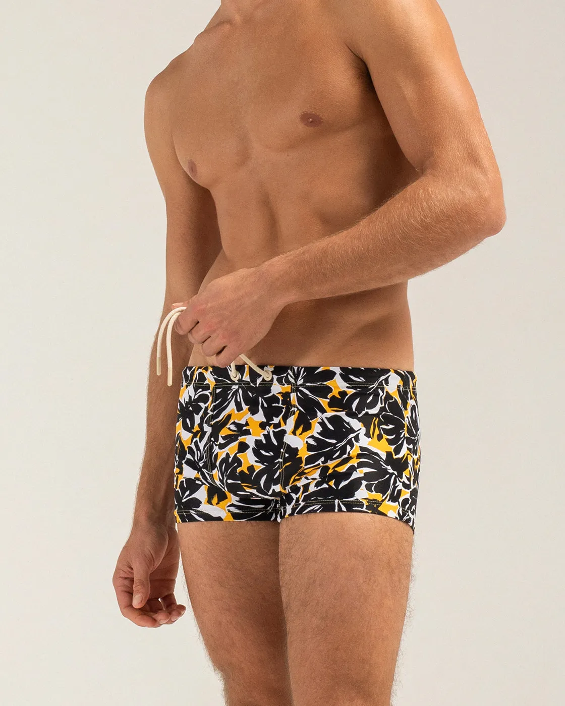 Mosso Sunwear Foliage Slip Boxer Nero Protezione UV