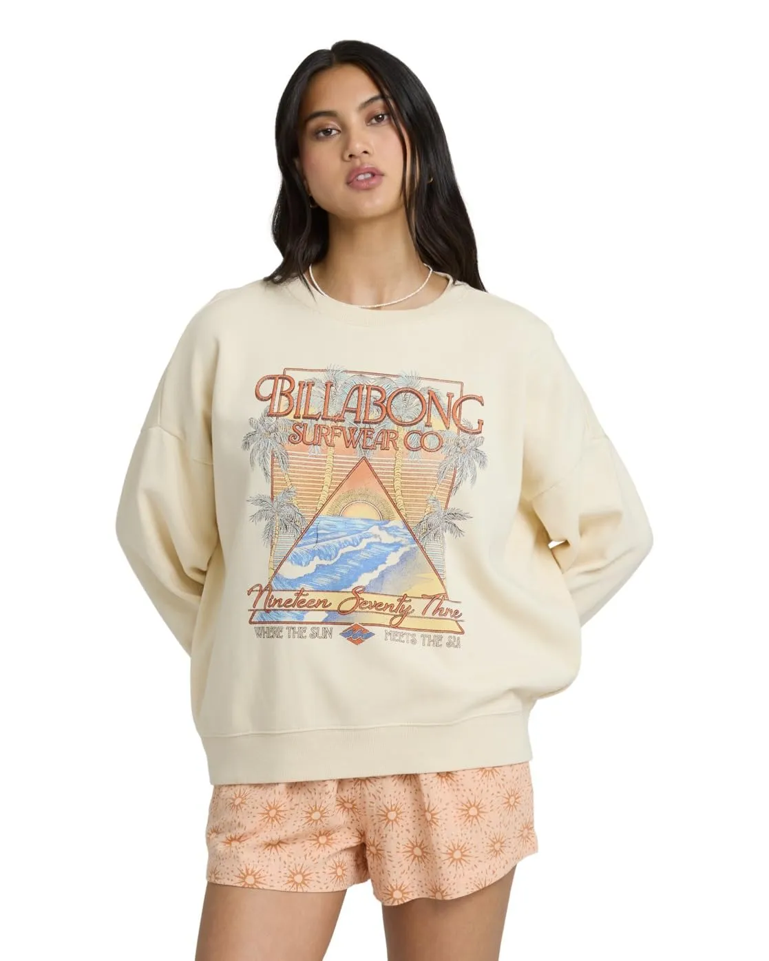 Billabong Echo Crew FLC felpa donna tracce di polvere