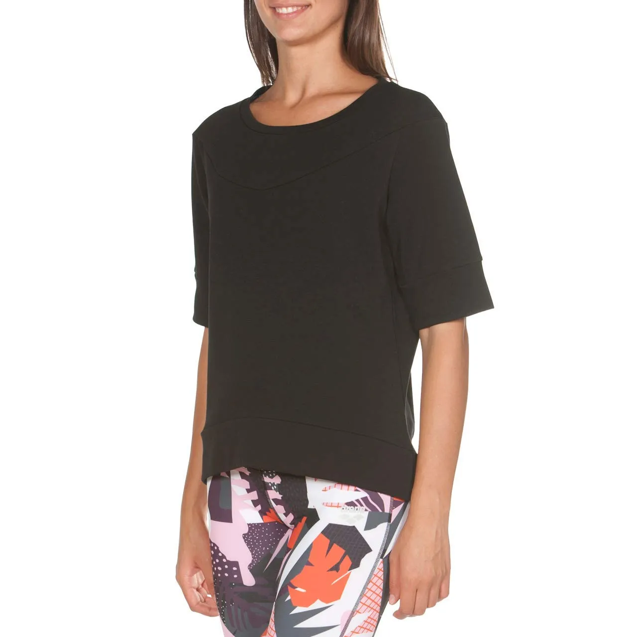 Arena Gym S/S Fleece maglia fitness donna taglio ampio