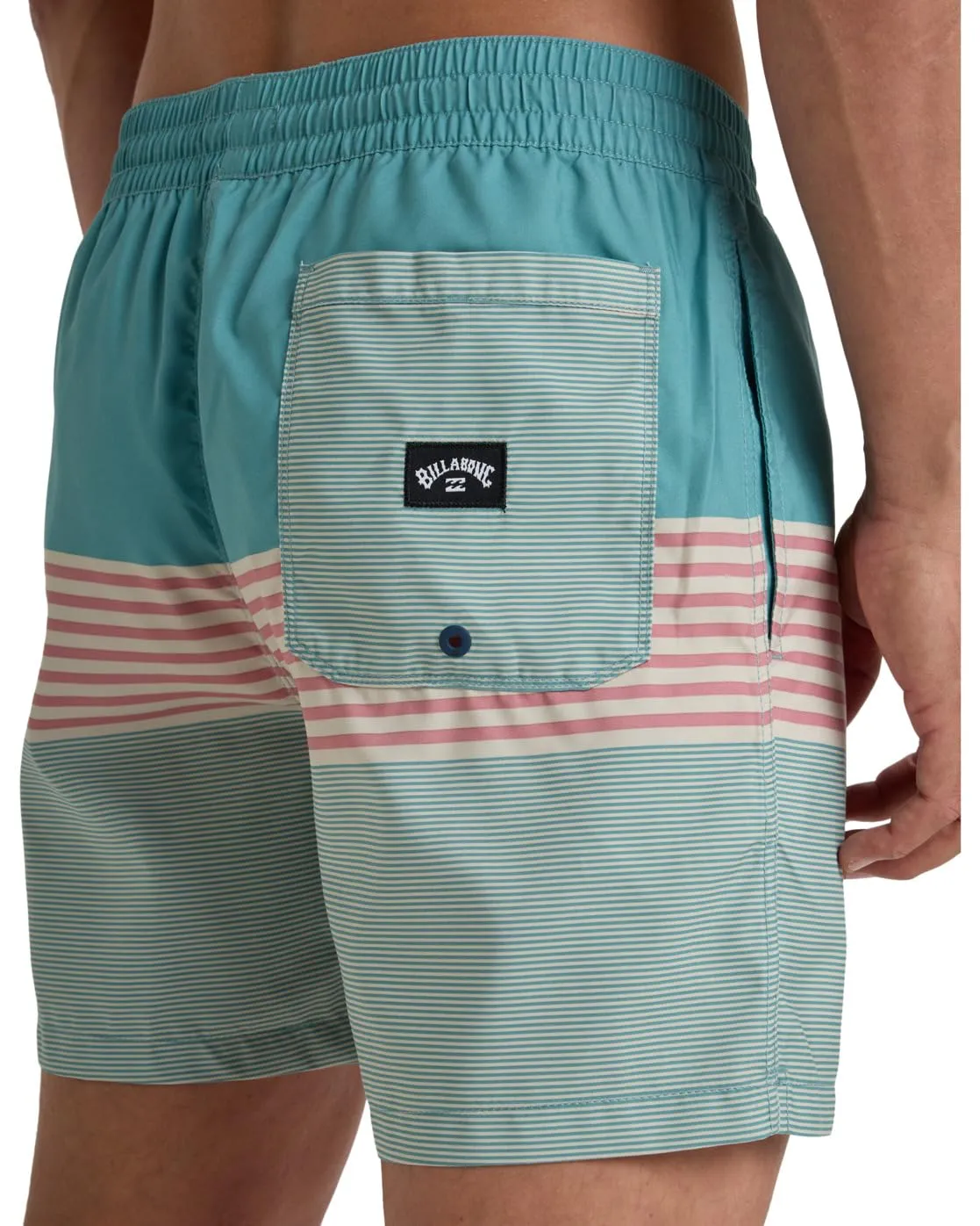 Billabong All Day Stripe LB boxer uomo L dusty teal mare