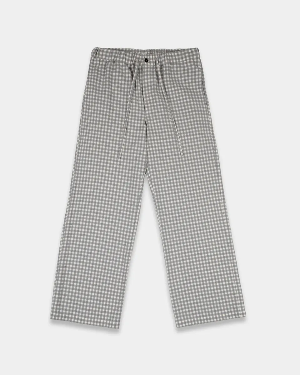 Mosso Sunwear Vichy pantalone grigio seersucker