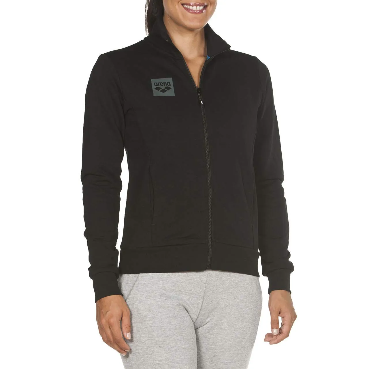 Arena W Essential F/Z giacca donna cotone felpato