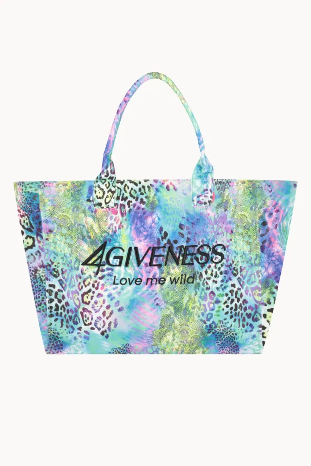 4Giveness Patch Animalier borsa mare rosa