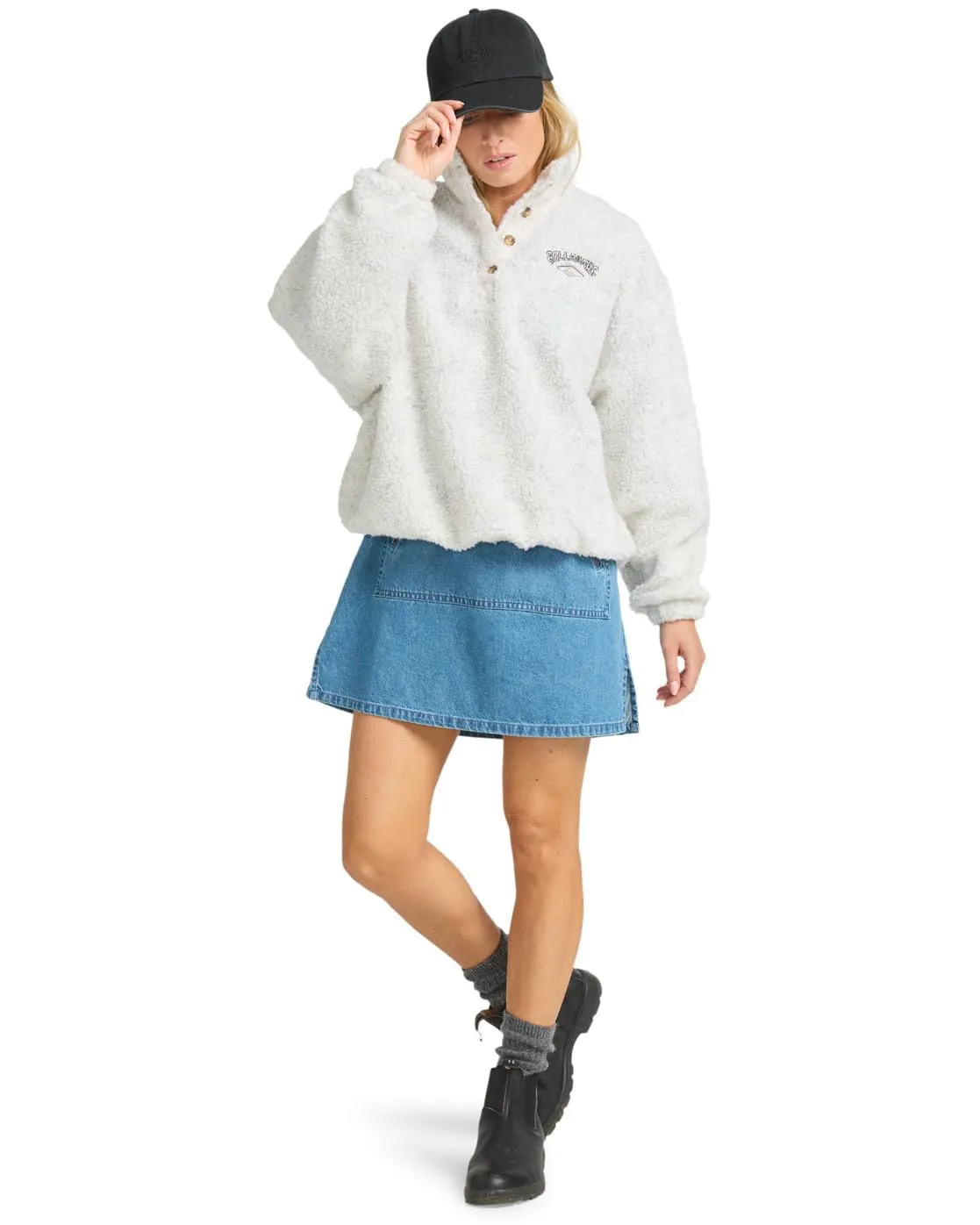 Billabong Run The Road Maglione Donna Relax Misto Poliestere