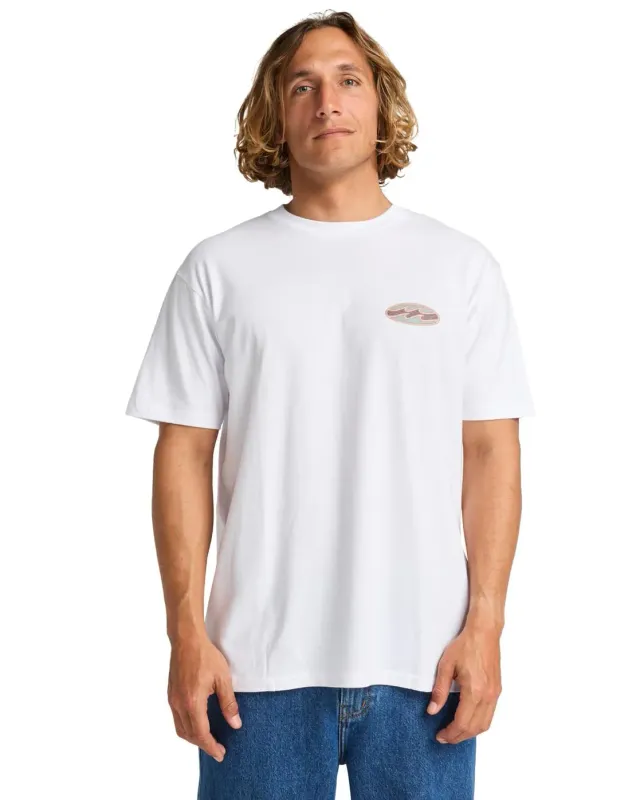 Billabong Crayon Wave t-shirt uomo bianca taglia L