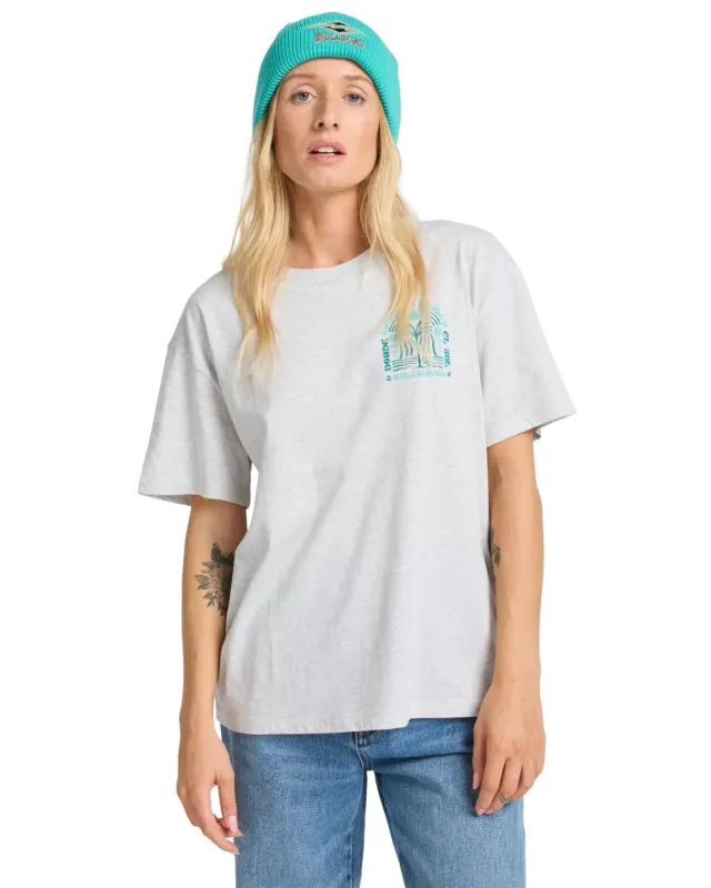 Billabong Always Looking T-Shirt Donna S Grigio Chiaro