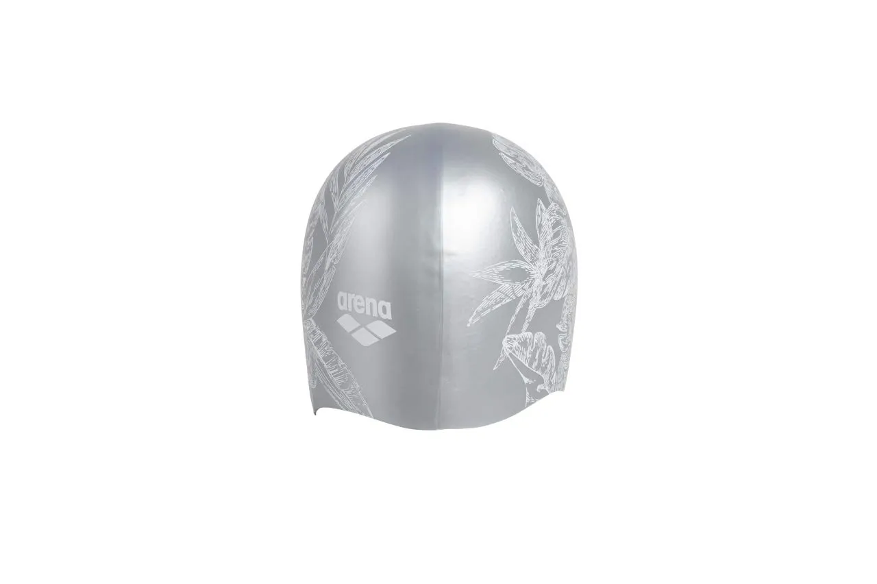 Arena Sirene Silicone cuffia nuoto capelli lunghi argento
