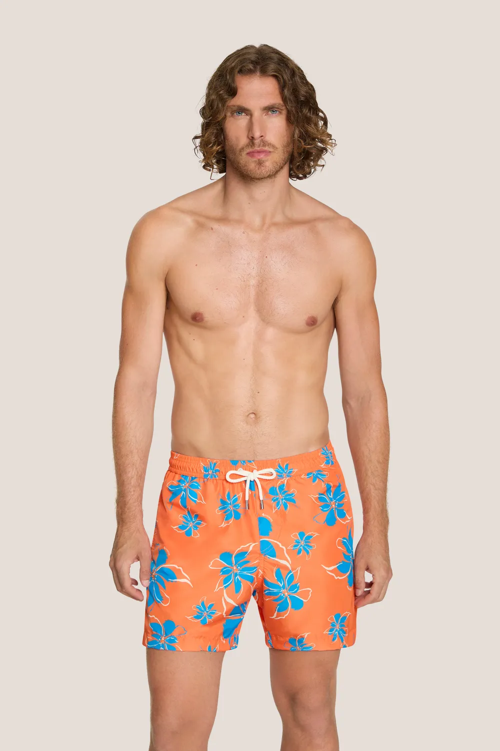 4 Giveness Hawaii short mare uomo blu tasca e coulisse