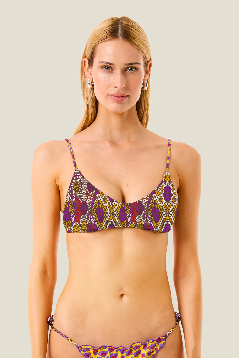 4 Giveness Congo top bikini animalier coppe removibili