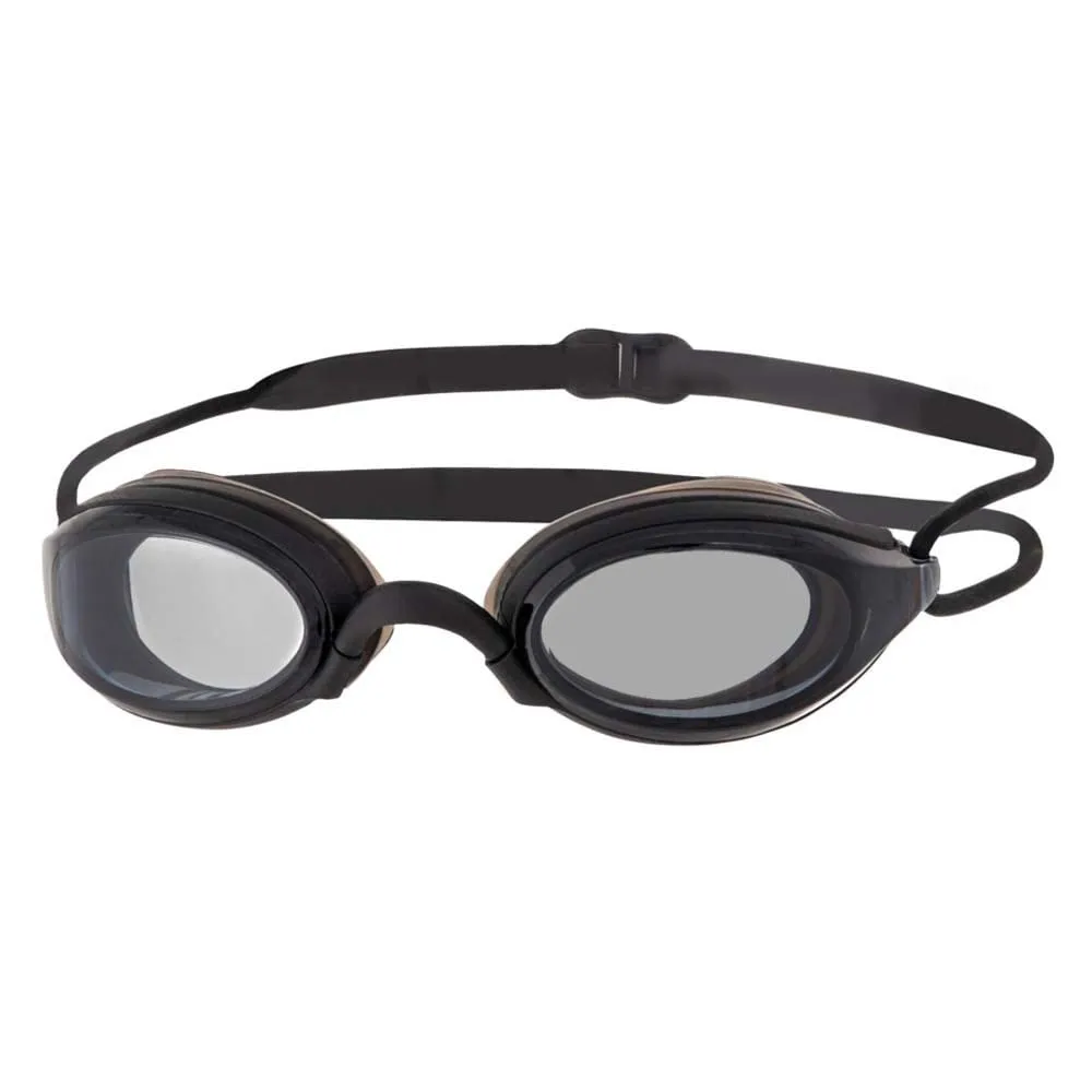 Zoggs Fusion Air occhialini nuoto bianco blu lente fumé