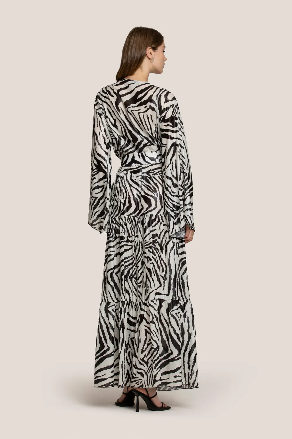 4 GIVENESS Zebra Night kimono con cintura SM fantasia zebra