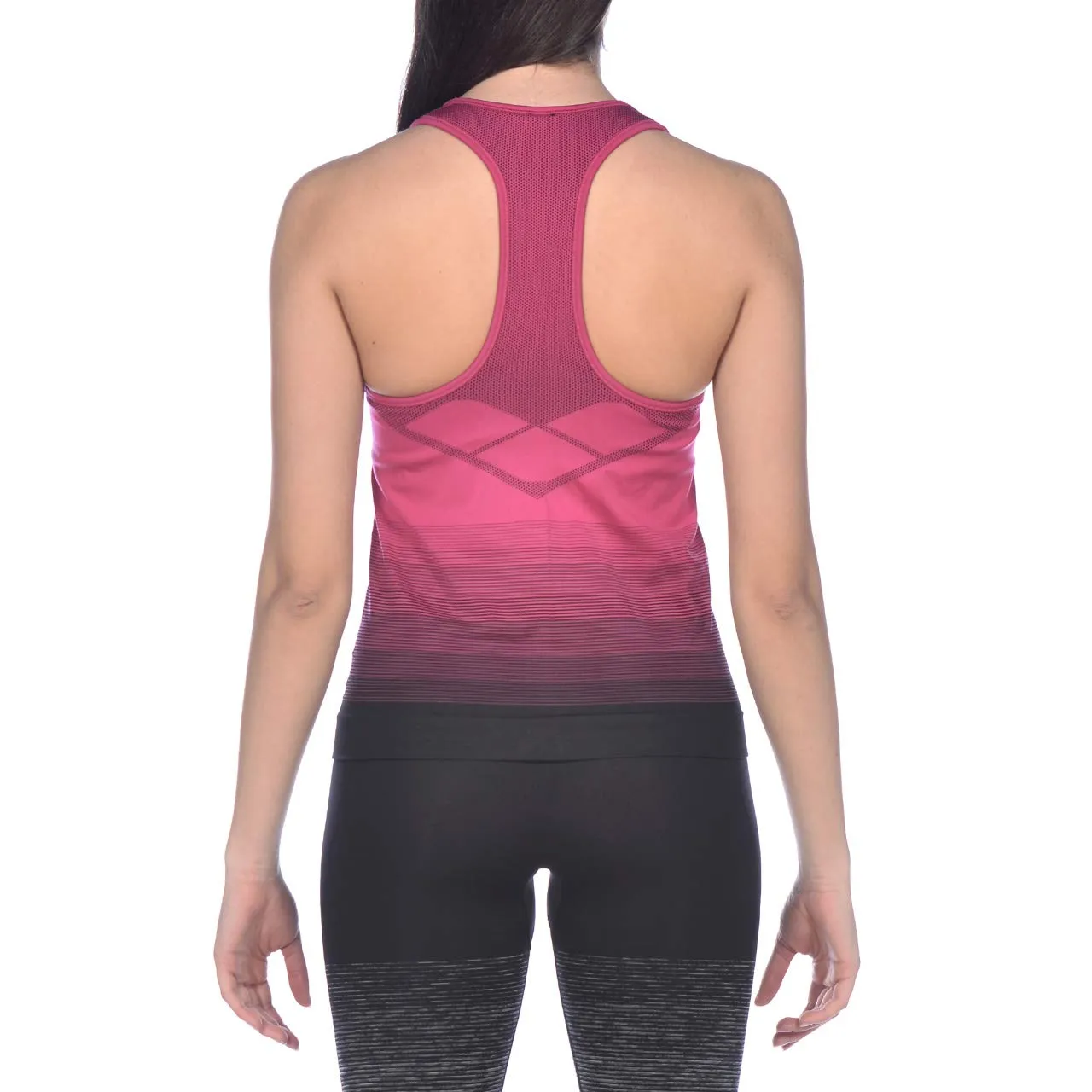 Arena Seamless Tank Top canotta donna nera senza cuciture