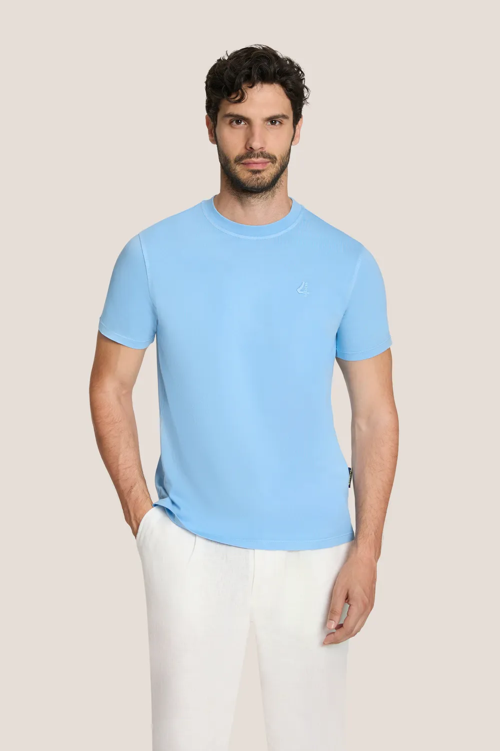 4 Giveness T-Shirt Tinto Old Basic Color Uomo Cotone