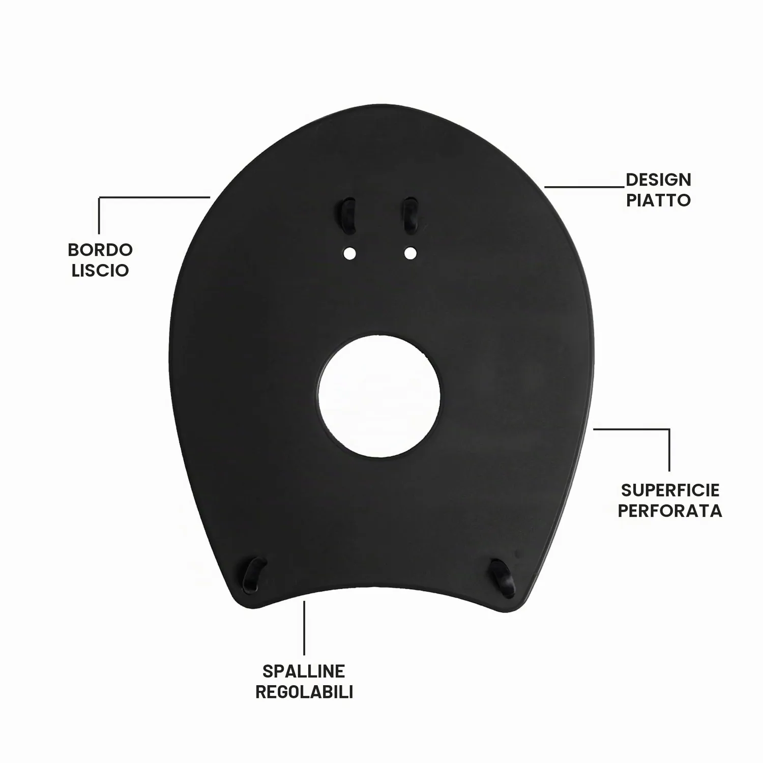 Arena Elite Hand Paddle 2 palette nuoto S nero