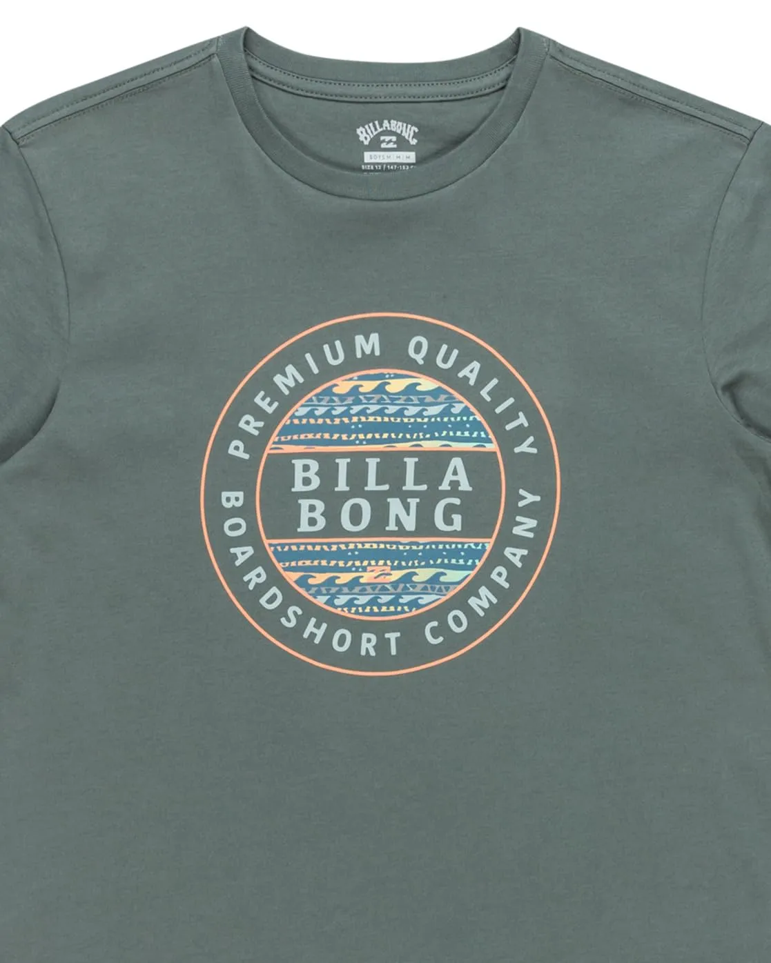 Billabong Rotor Fill SS maglietta ragazzo dark slate cotone