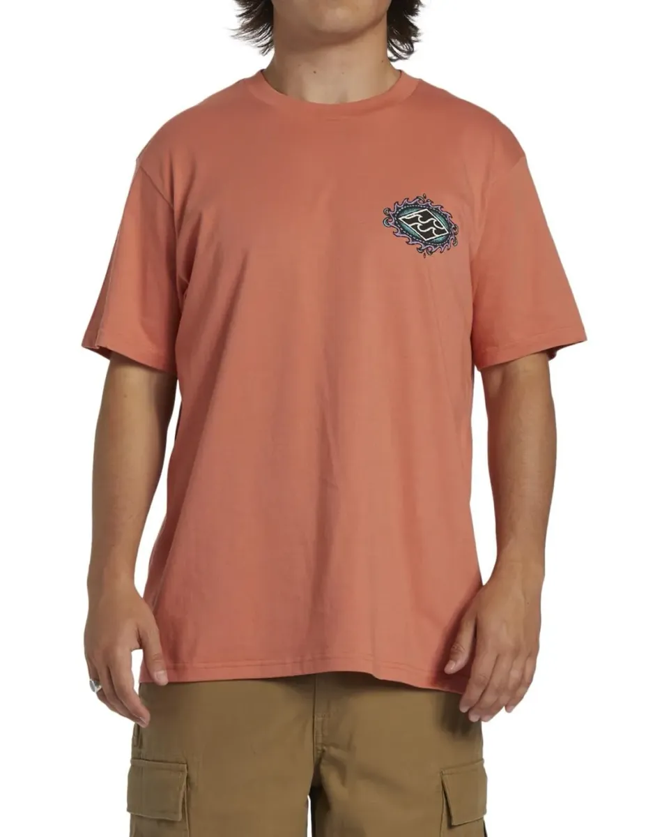 Billabong Crayon Wave maglietta uomo rosa XS