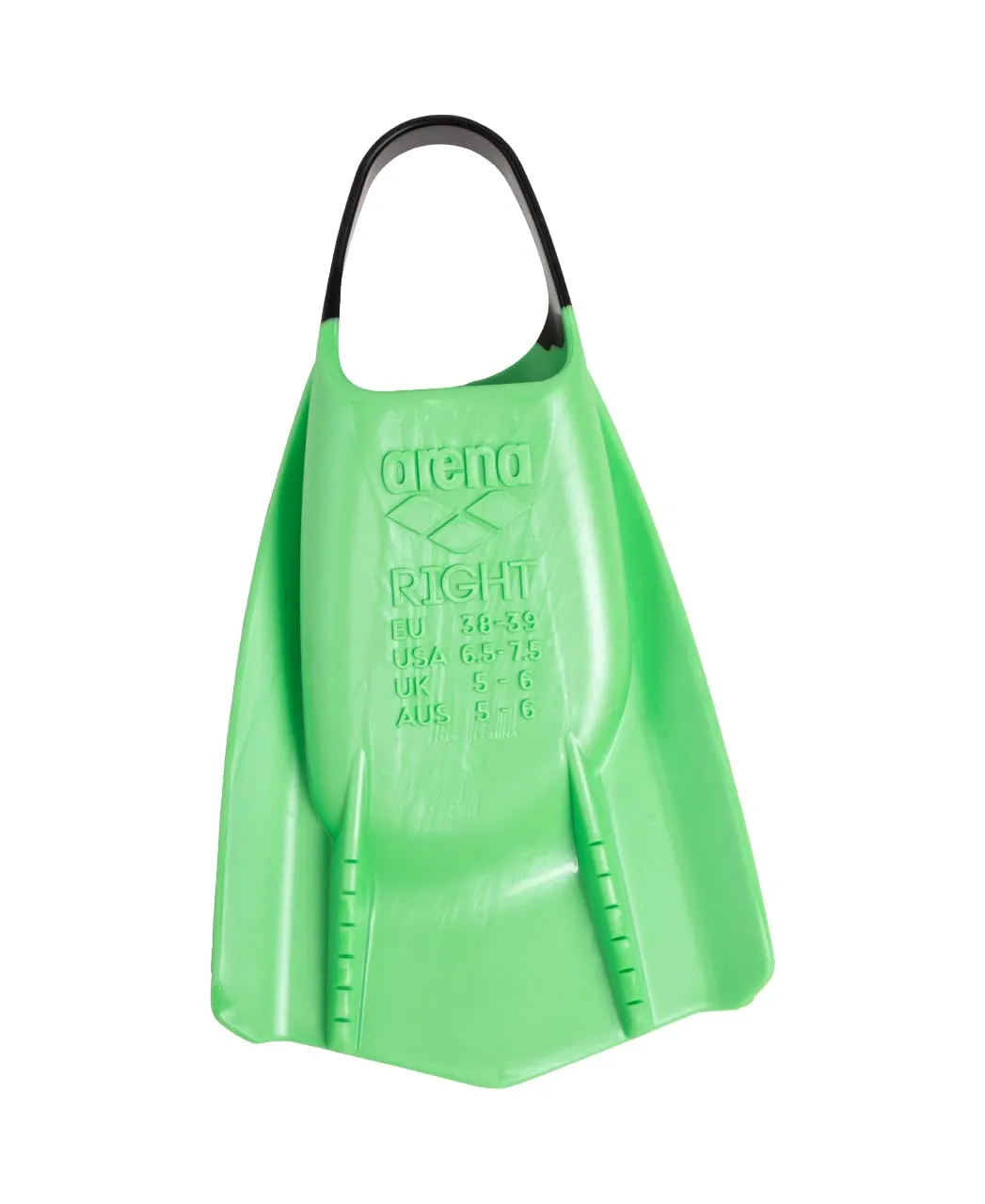 Arena Powerfin Pro II pinne nuoto silicone lime lama corta