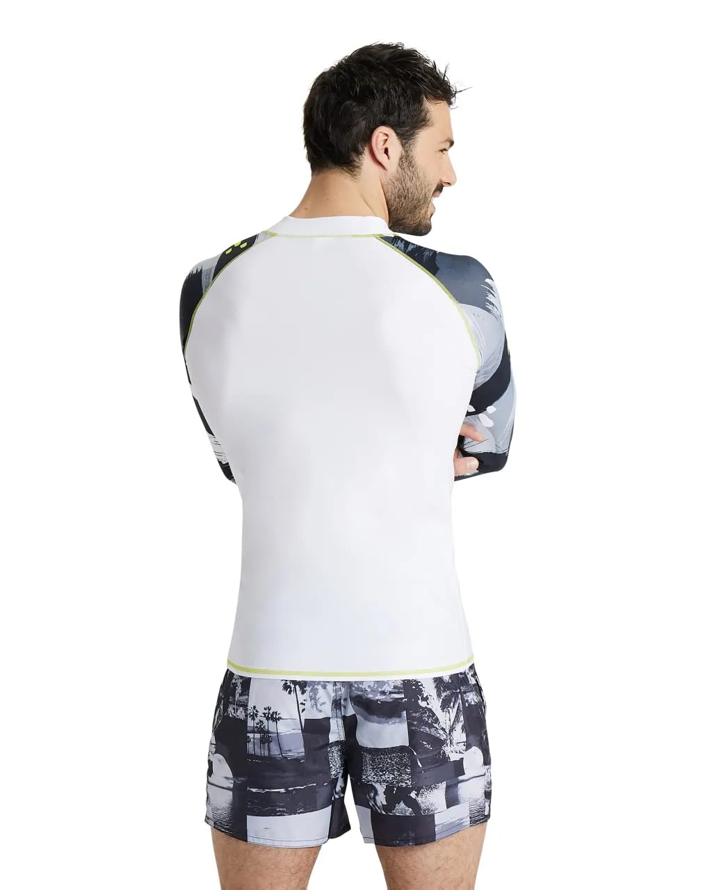 Arena Rash Vest Allover Maglia UV Uomo Maniche Lunghe