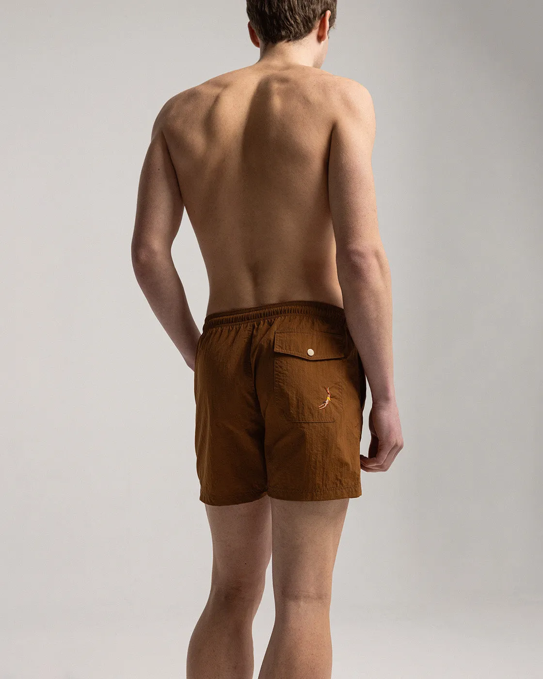 Mosso Sunwear Brown Boxer Mare Marrone Asciugatura Rapida