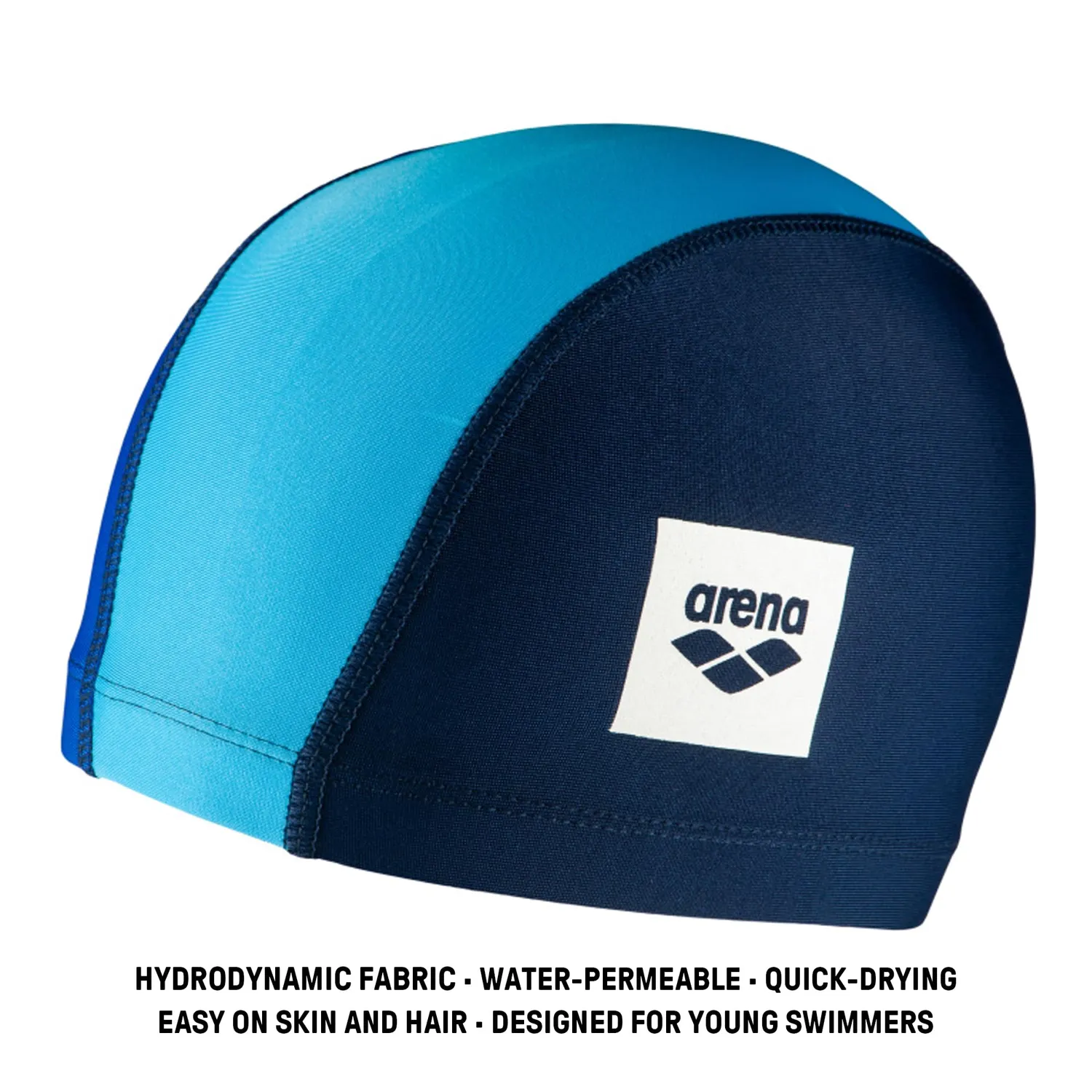 Arena Unix II cuffia bambino blu navy tessuto elastico