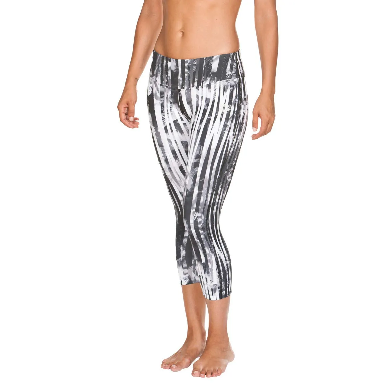 Arena Gym leggings 3/4 donna XL Riviera Black pinocchietto